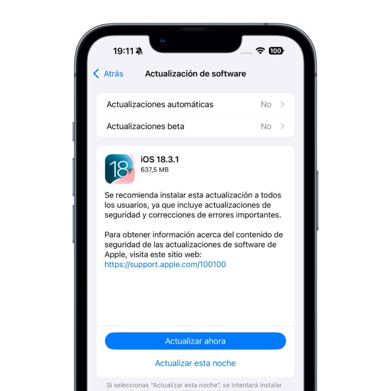 Apple lanza iOS 18.3.1